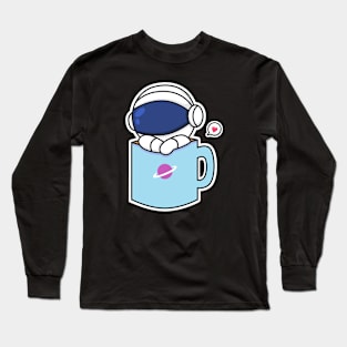 astronaut in mug Long Sleeve T-Shirt